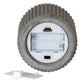 Luxe Collection Natural Glow Grey Ribbed Large  Led Candle