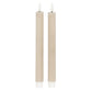 Luxe Collection Natural Glow Taupe  Ribbed Taper Candles