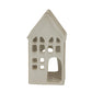 White Ceramic House Tea Light Holder