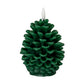 Luxe Collection Natural Glow Green Pinecone LED Wax Candle