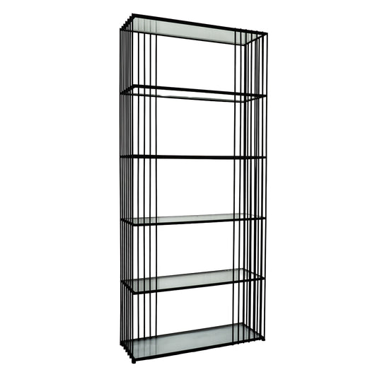Alto Shelf Unit With Glass Shelves