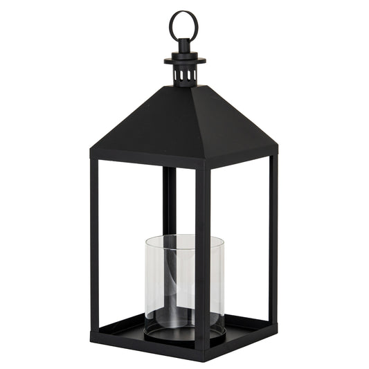 Astra Large Lantern With Glass Candle Holder