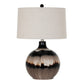 Sepia Shadows Table Lamp With Linen Shade