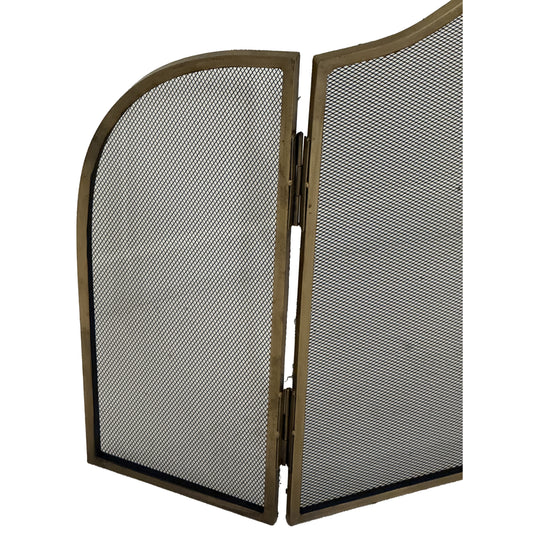 Antiqued Brass Large  Fire Screen