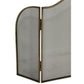 Antiqued Brass Fire Screen
