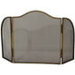 Antiqued Brass Fire Screen