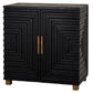 Lennox Black 2 Door Side Cupboard