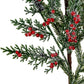 Frosted Pine Branch Spray With Winter Berries