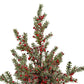 Large Frosted Winter Berry Tree On Wooden Block