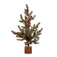Medium Frosted Winter Berry Tree On Wooden Block