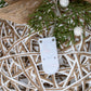 Large LED White Rattan Bauble With  Branches And Ribbon