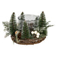 Medium Brush Tree Candle Wreath With Berries And Pinecones