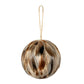 Large Fawn Feathered Bauble