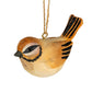 Wooden Tawny Bird Decoration