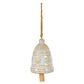 Large Ceramic Bell Tree Ornament With Snowflake Detail