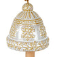 Ceramic Bell Tree Ornament With Snowflake Detail
