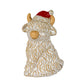 Merry Moo Ceramic Cow Ornament Gazing Left