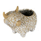 Alora Ceramic Highland Cow Planter Gazing Left