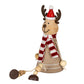 Wooden Jolly Sitting Reindeer Decoration