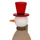 Wooden Snowman with Present