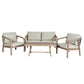 Harlow Collection Outdoor 4 Seater Lounge Set