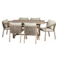 Harlow Collection Outdoor 6 Seater Dining Set