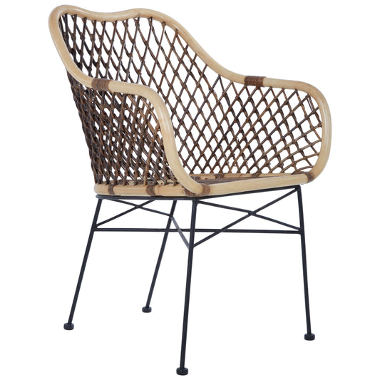 Manado Natural Croco Rattan Armchair