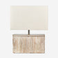 Hampton White Wash Wood Table Lamp