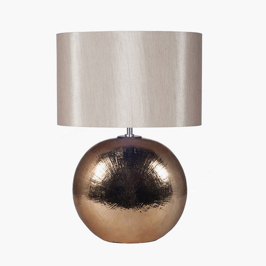 Alpha Bronze Textured Ceramic Table Lamp