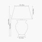 Hadley Cream Ceramic Table Lamp