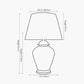 Papillon Butterfly Ceramic Table Lamp