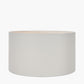 Kingsbury White Wash Carved Wood Table Lamp Base with Harry 30cm Ivory Cotton Mix Cylinder Lampshade