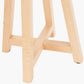 Whitby Natural Wood Tapered 4 Post Table Lamp Base with Lino 35cm Cinnamon Self Lined Linen Cylinder Lampshade