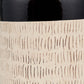 Lotta Black and Natural Stoneware Table Lamp Base with Lino 35cm Black Self Lined Linen Cylinder Lampshade