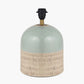 Lotta Duck Egg and Natural Stoneware Table Lamp Base