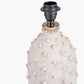 Kali Textured Dot Light Grey Stoneware Table Lamp Base