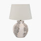 Lulia Antique Finish Stoneware Table Lamp Base with Coast 35cm Cream Calico Tapered Lampshade