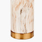 Carrara Natural Stone Effect Ceramic Tall Table Lamp