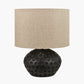 Dante Antique Black Mango Wood Table Lamp