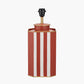 Raya Cinnamon and White Hand Painted Metal Table Lamp Base