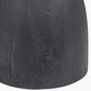 Corella Black Mango Wood Curved Table Lamp Base with Izara 40cm Cinnamon Ikat Patterned Mushroom Pleat Tapered Lampshade