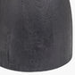 Corella Black Mango Wood Curved Table Lamp Base with Izara 40cm Red Ikat Patterned Mushroom Pleat Tapered Lampshade