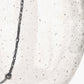 Elysia Bubble Glass and Silver Metal Curved Table Lamp Base with Lino 40cm Grey Self Lined Linen Cylinder Lampshade