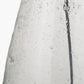 Elysia Bubble Glass and Silver Metal Table Lamp Base with Lino 40cm Grey Self Lined Linen Cylinder Lampshade