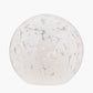 Aurora Speckled White Glass Spherical Table Lamp