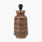 Theano Dot Design Brown Glaze Tall Table Lamp Base