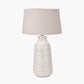 Nya Warm White Scratch Effect Ceramic Table Lamp