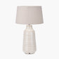 Nya Warm White Scratch Effect Ceramic Table Lamp