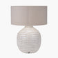 Signe Warm White Linear Textured Ceramic Table Lamp