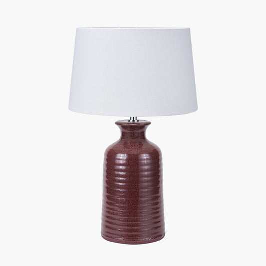 Helka Mulberry Reactive Glaze Table Lamp